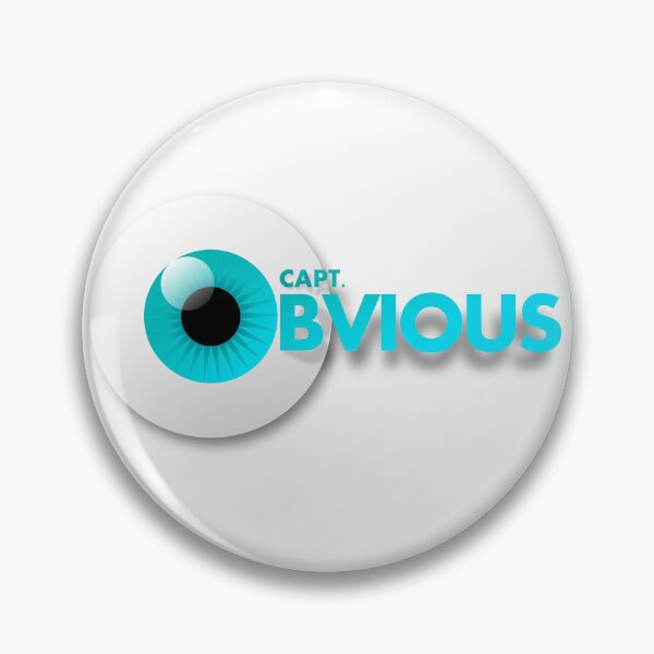 Item preview, Capt. Obvious designed and sold by Andrew McClain.