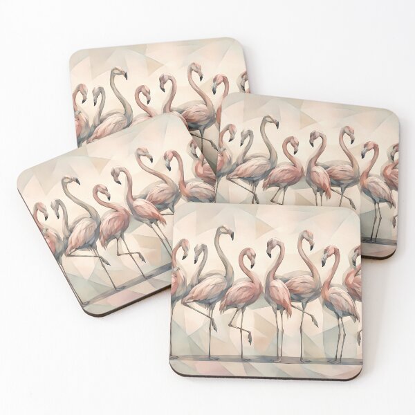 Item preview, Elegant Flamingo Parade designed and sold by cuprum.