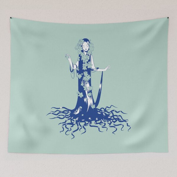 Item preview, A tree with Deep Roots (blue edition) designed and sold by Juliette Lancien.