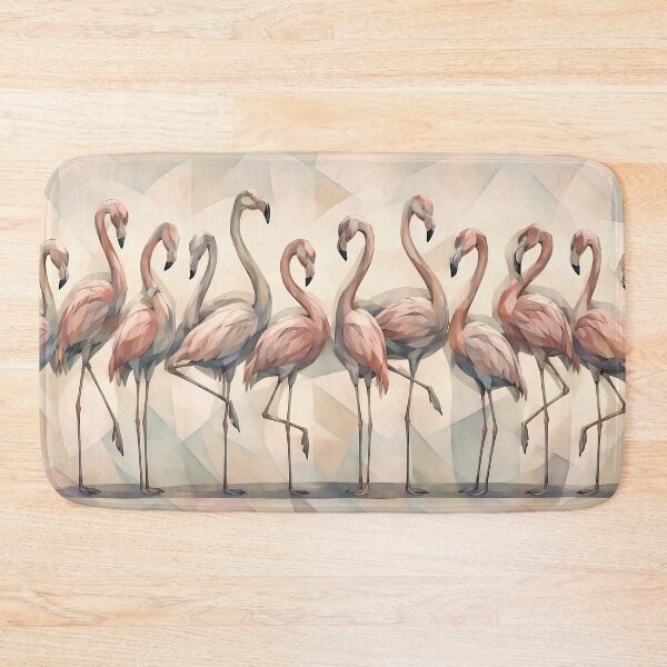 Item preview, Elegant Flamingo Parade designed and sold by cuprum.