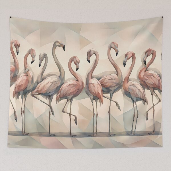 Item preview, Elegant Flamingo Parade designed and sold by cuprum.