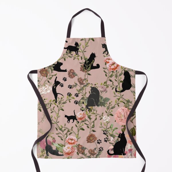 Item preview, Black Cats Floral Cottagecore Pattern | Vintage Aesthetic Cat Lover Gift 3 designed and sold by Asmaa Abdul-Azim.