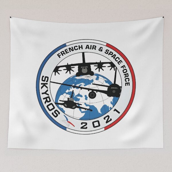 Item preview, French Air & Space Force Skyros 2021 Mission Emblem designed and sold by CharlieDesings.