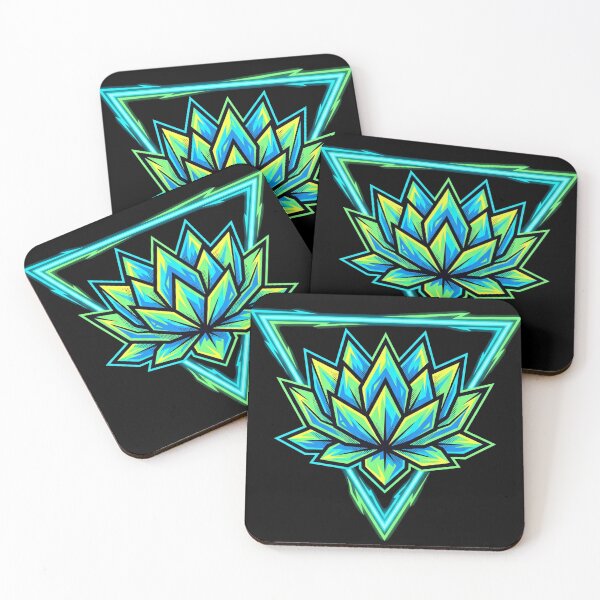 Item preview, Neon Geometric Glowing Lotus designed and sold by TeNovaStudio.