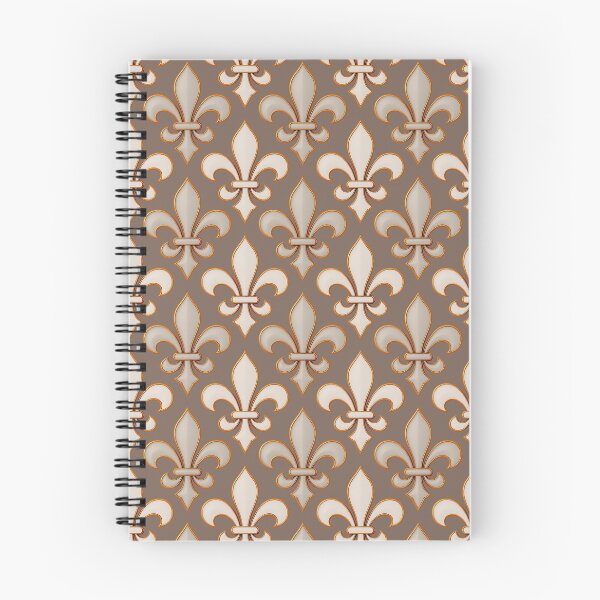 Item preview, Neutral Earth Tone Fleur-de-lis Royal Design  designed and sold by PatternTitan.