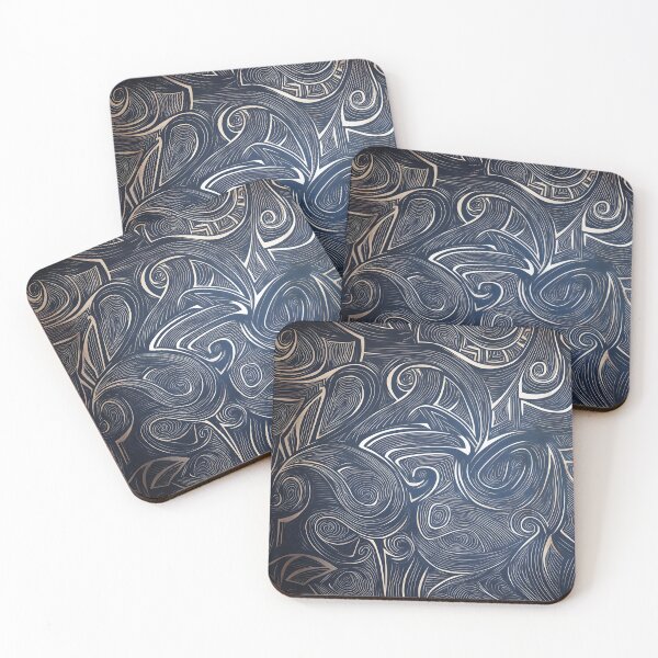 Item preview, New Zealand Māori Paua Pattern Koru Design 914 designed and sold by GrinGalore.