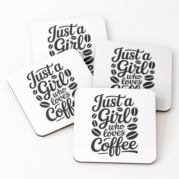 Item preview, Just a Girl Who Loves Coffee designed and sold by jkrphoto.