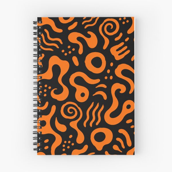 Item preview, Retro Tangerine Scribble Seamless Pattern designed and sold by optimusprime39.