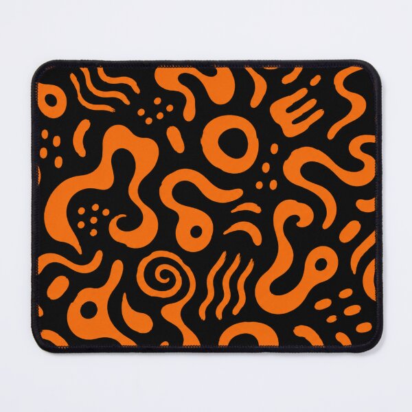 Item preview, Retro Tangerine Scribble Seamless Pattern designed and sold by optimusprime39.