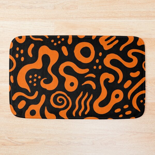 Item preview, Retro Tangerine Scribble Seamless Pattern designed and sold by optimusprime39.