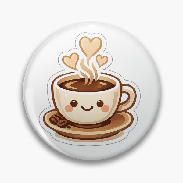 Item preview, Cute Coffee Lover Sticker designed and sold by comlaza.