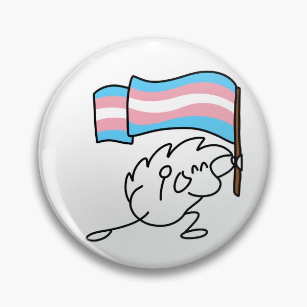 Item preview, Terrisson brandishes the transgender flag designed and sold by LUniqueTef.