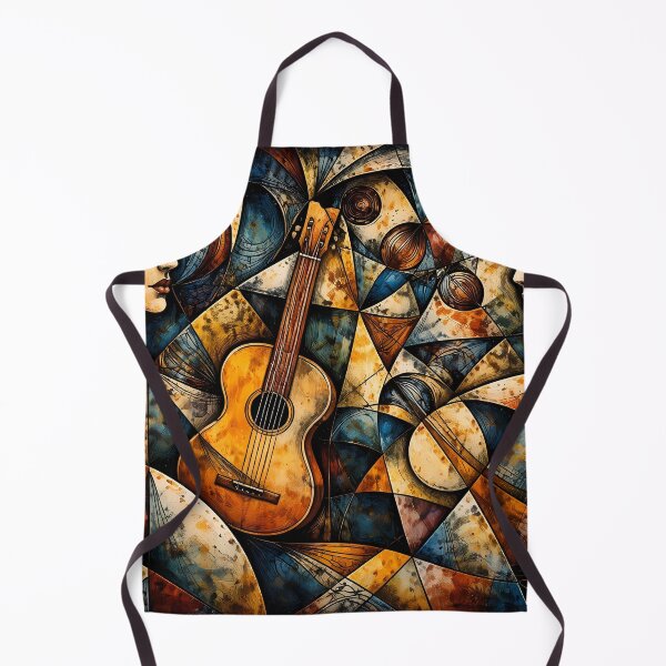 Item preview, Cubist Guitar and Faces Composition designed and sold by cuprum.