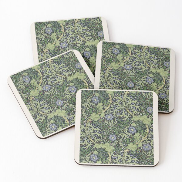 Item preview, William Morris Flowers green beige back, Morris William Wall Art, William Morris Print, William Morris Flowers pattern designed and sold by re-make-.