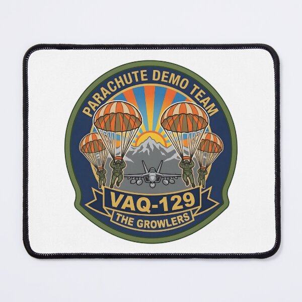 Item preview, VAQ-129 Parachute Demo Team Military Patch designed and sold by CharlieDesings.