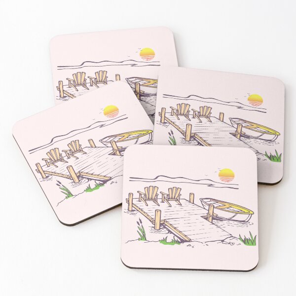 Item preview, Sunset Lake Dock Escape designed and sold by graphicnew.
