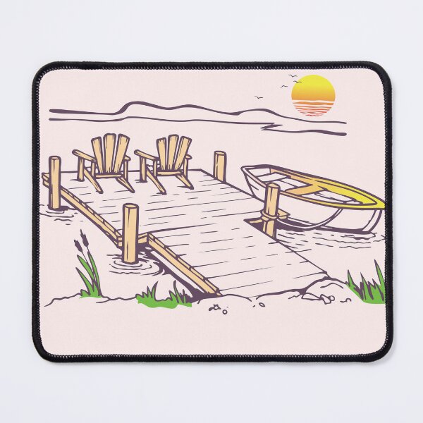 Item preview, Sunset Lake Dock Escape designed and sold by graphicnew.
