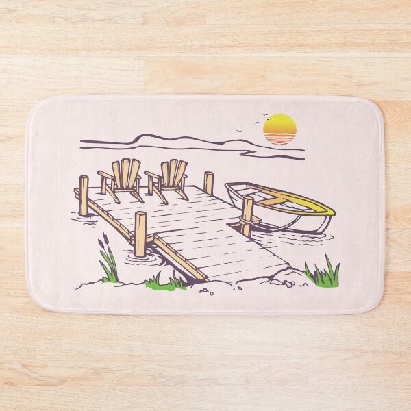 Item preview, Sunset Lake Dock Escape designed and sold by graphicnew.
