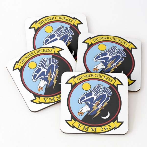 Item preview, VMM-263 Thunder Chickens Squadron Insignia designed and sold by CharlieDesings.