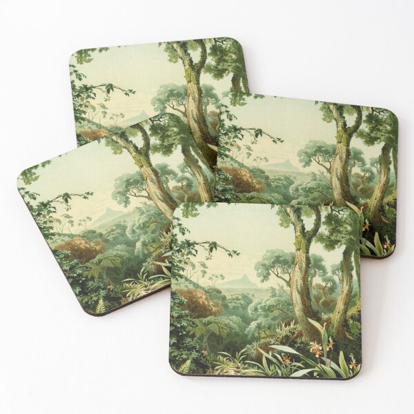 Item preview, Vintage Tropical Forest Landscape - Antique Botanical Study designed and sold by NaturaliaAbstracta.