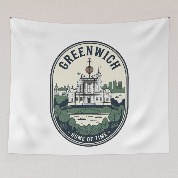 Item preview, Greenwich Royal Observatory London Home Of Time Badge designed and sold by k3rstman1.