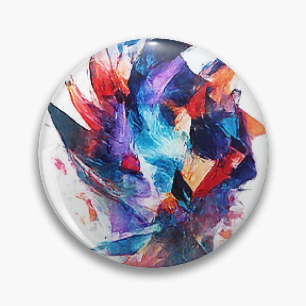 Item preview, Abstract Color Explosion Crystal Palette Knife Painting designed and sold by Northline Creative.