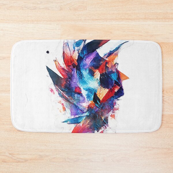 Item preview, Abstract Color Explosion Crystal Palette Knife Painting designed and sold by Northline Creative.