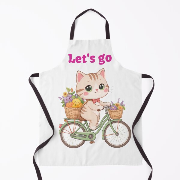 Item preview, Let's Go Cute Cat on Bicycle designed and sold by OneCklick.