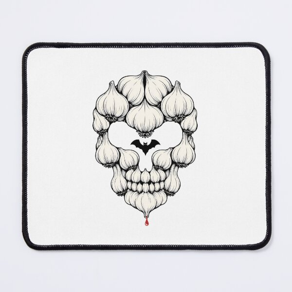 Item preview, Garlic Bulb Skull Vampire Defense Gothic Horror Graphic Art designed and sold by Fenay Designs.
