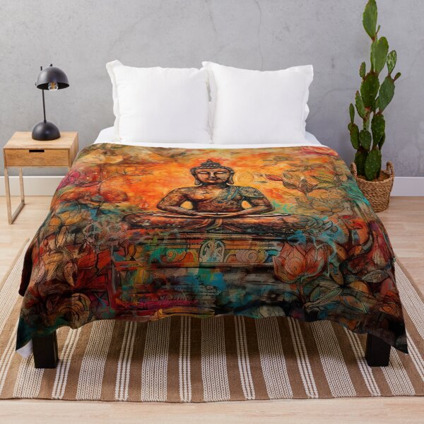 Item preview, Buddha Lotus Garden, Spiritual Meditation Art designed and sold by helgekerler.