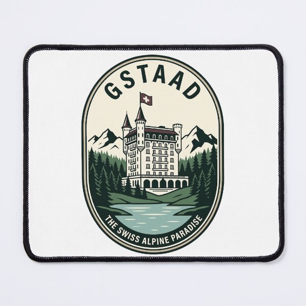Item preview, Vintage Gstaad Switzerland Alpine Travel Badge designed and sold by k3rstman1.