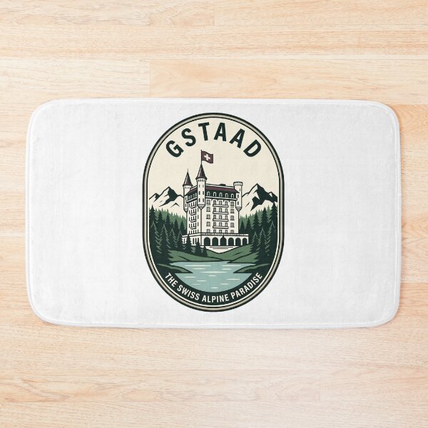 Item preview, Vintage Gstaad Switzerland Alpine Travel Badge designed and sold by k3rstman1.