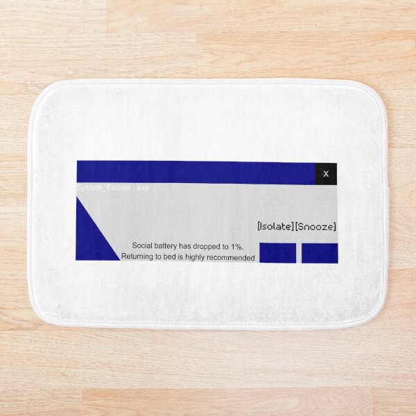 Item preview, Retro Windows 95 Social Battery Low System Warning Sticker designed and sold by RetroSystemCo.