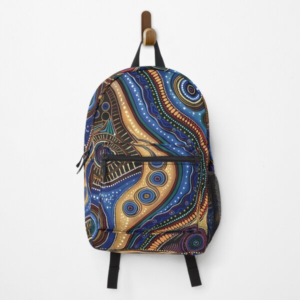 Item preview, Aboriginal Inspired Dot Art - Abstract Water Pathways designed and sold by GrinGalore.