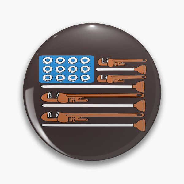 Item preview, Plumber American Flag Pipe Wrench 4th of July Plumbing designed and sold by Colorfulman.