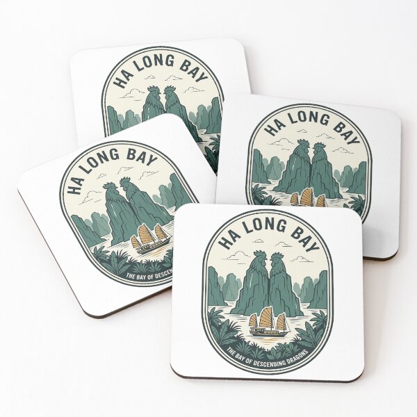 Item preview, Retro Ha Long Bay Vietnam Travel Badge designed and sold by k3rstman1.