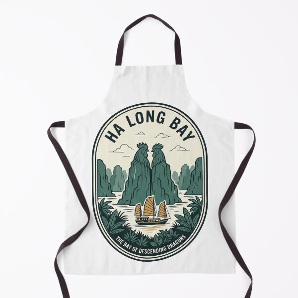 Item preview, Retro Ha Long Bay Vietnam Travel Badge designed and sold by k3rstman1.