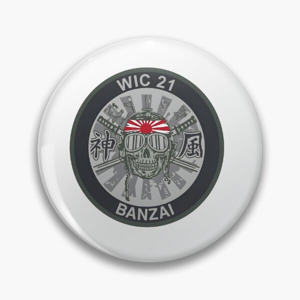 Item preview, Weapons Instructor Course 2021 "Banzai" Exercise Insignia designed and sold by CharlieDesings.