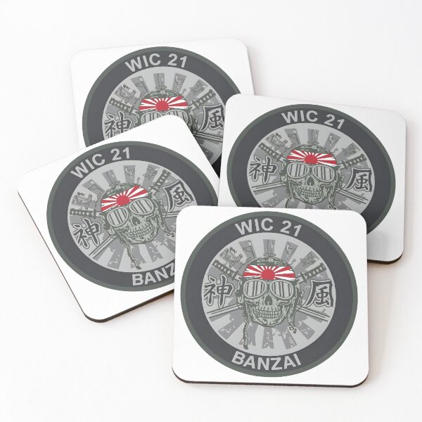 Item preview, Weapons Instructor Course 2021 "Banzai" Exercise Insignia designed and sold by CharlieDesings.