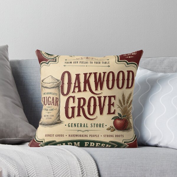Item preview, Vintage Grocery Label — Rustic Farm Typography Print designed and sold by Jandedan.