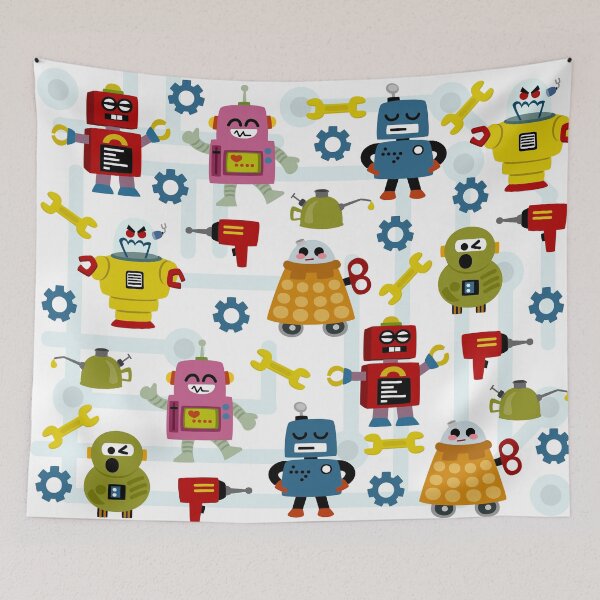 Item preview, Vintage Robots designed and sold by Sonia Pascual Izquierdo.