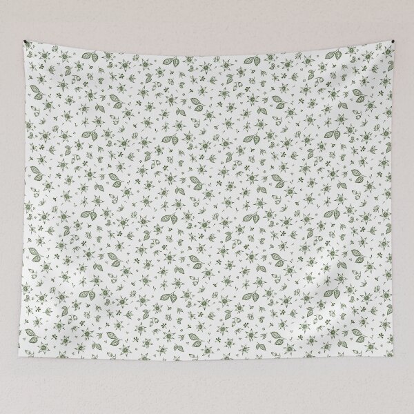 Item preview, Vintage 70's Inspired Floral Pattern - Green designed and sold by Hide&Quill.