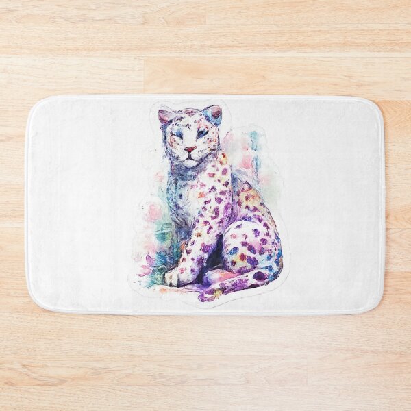 Item preview, Watercolor Pastel Snow Leopard Aesthetic Art designed and sold by Northline Creative.