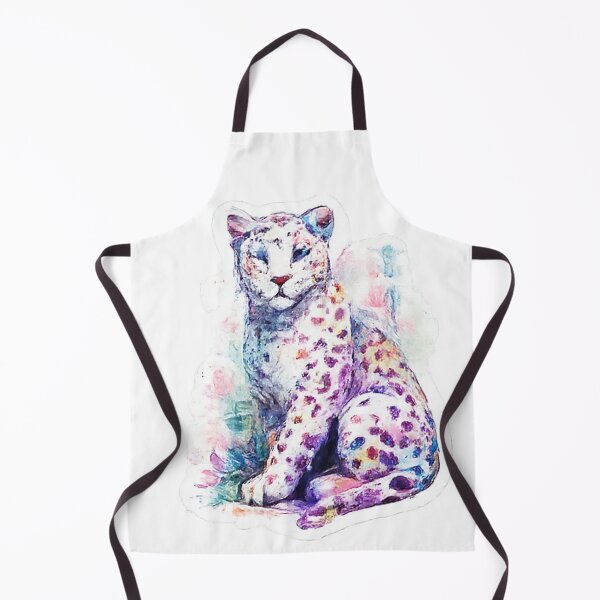 Item preview, Watercolor Pastel Snow Leopard Aesthetic Art designed and sold by Northline Creative.