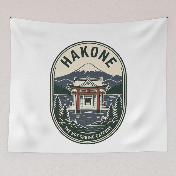 Item preview, Hakone Japan Mt Fuji Torii Gate Vintage Travel designed and sold by k3rstman1.