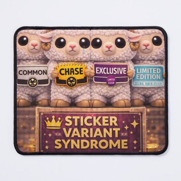 Item preview, Sticker Variant Syndrome Sheep | Funko Flock Parody designed and sold by Thpoar.