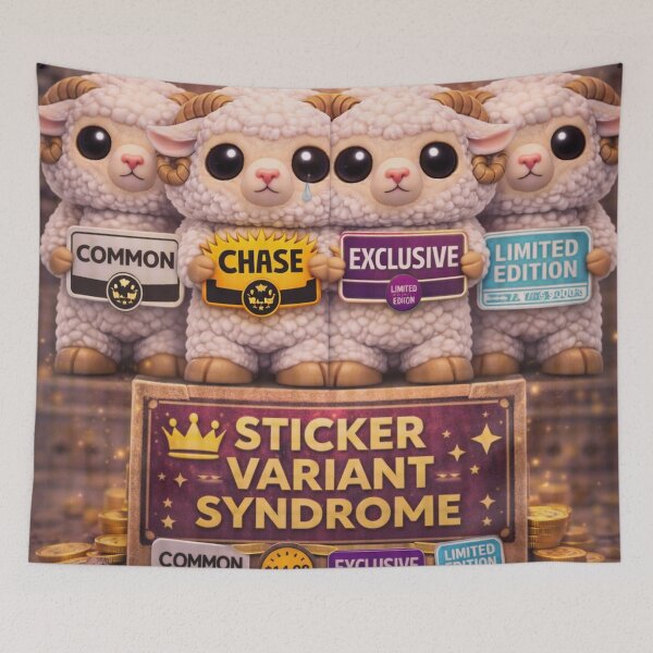 Item preview, Sticker Variant Syndrome Sheep | Funko Flock Parody designed and sold by Thpoar.