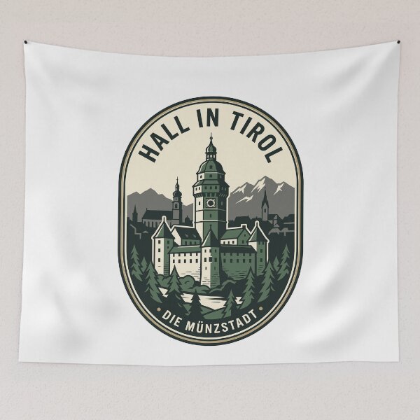 Item preview, Vintage Hall in Tirol Austria Alpine Badge designed and sold by k3rstman1.