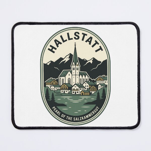 Item preview, Vintage Hallstatt Austria Alpine Village Lake Badge designed and sold by k3rstman1.