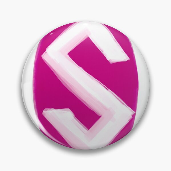 Item preview, Cute vintage initial of alphabet S in pink designed and sold by Shukasya-Arts.
